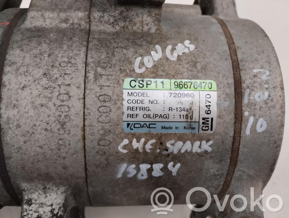 Chevrolet Spark Kompresor / Sprężarka klimatyzacji A/C 