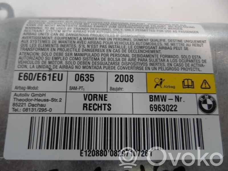 BMW 5 E60 E61 Airbag de passager 