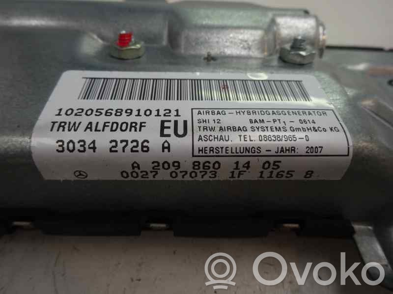 Mercedes-Benz CLK A209 C209 Airbag pasager 