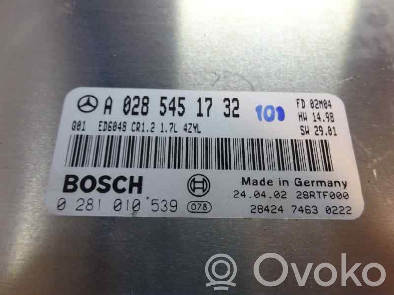 Mercedes-Benz Vaneo W414 Sterownik / Moduł ECU 