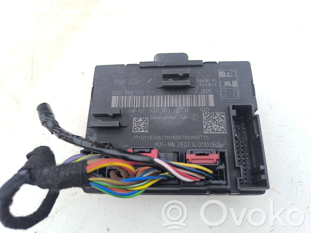 Door control unit/module   5Q0959593C,5Q0959593B