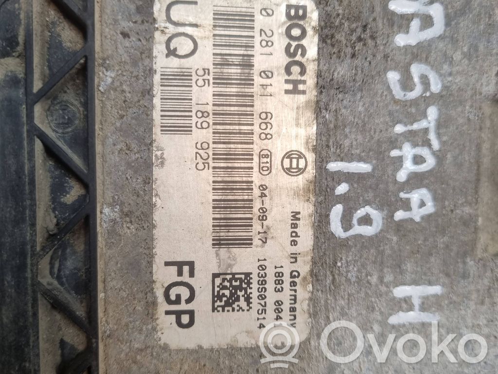 Opel Astra H Engine control unit/module 