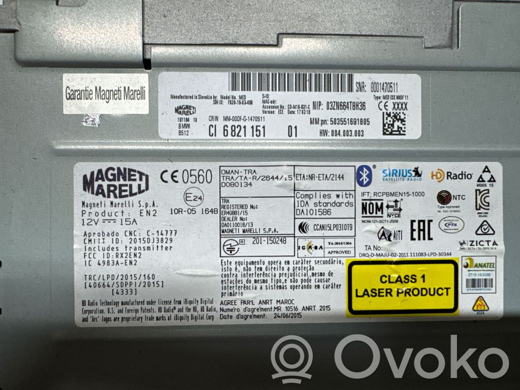 BMW 4 F32 F33 Panel / Radioodtwarzacz CD/DVD/GPS 