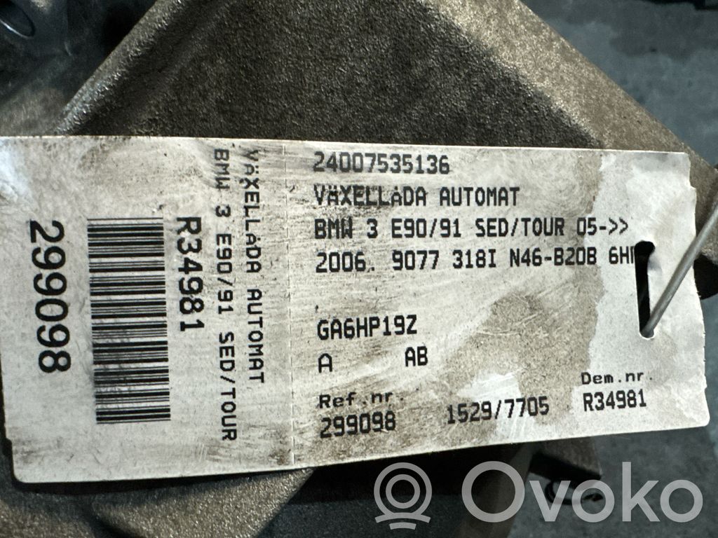 BMW 3 E90 E91 Automatic gearbox 