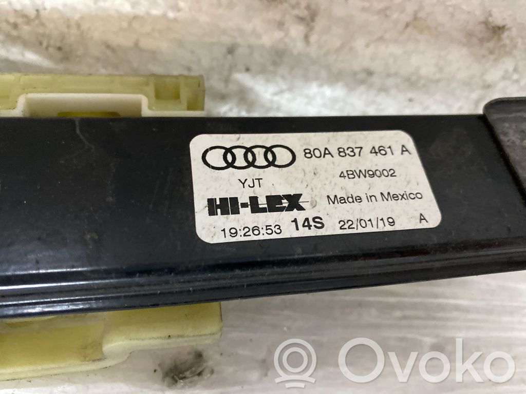 Audi Q5 SQ5 FY Meccanismo di sollevamento del finestrino anteriore senza motorino 