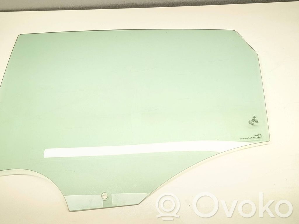 Volkswagen Polo V 6R Rear door window glass 