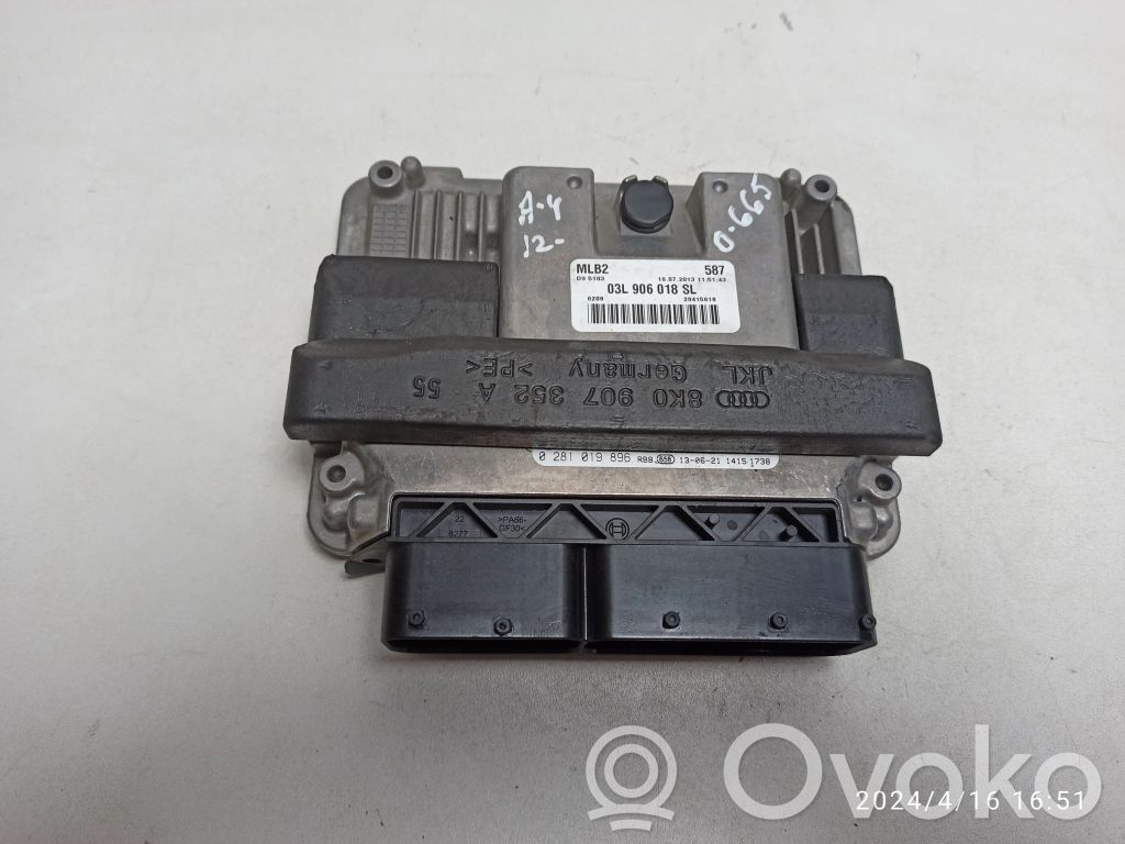 Audi A4 S4 B8 8K Engine control unit/module 