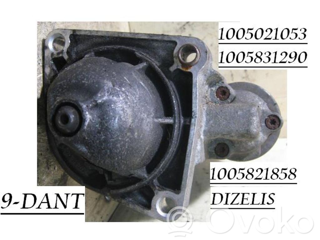 Motor de arranque   1005831290,1005021053,1005821858