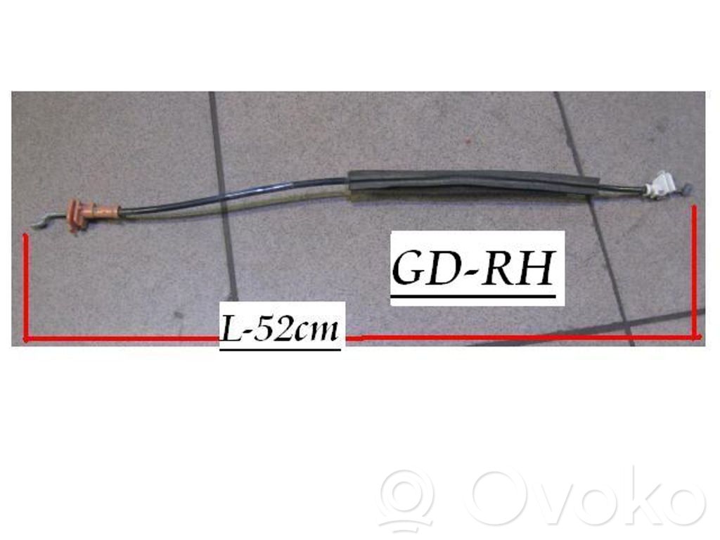 Opel Astra G Línea de cable de puerta trasera 