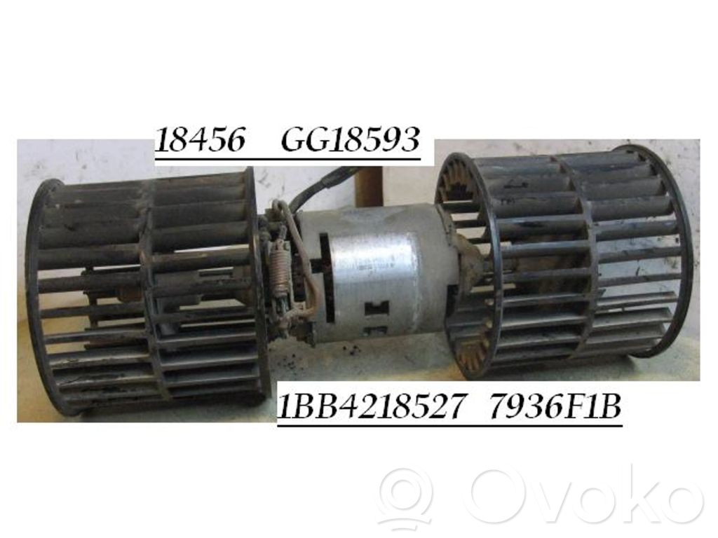 Lämmittimen puhallin   7936F1B,18456,1BB4218527,GG18593