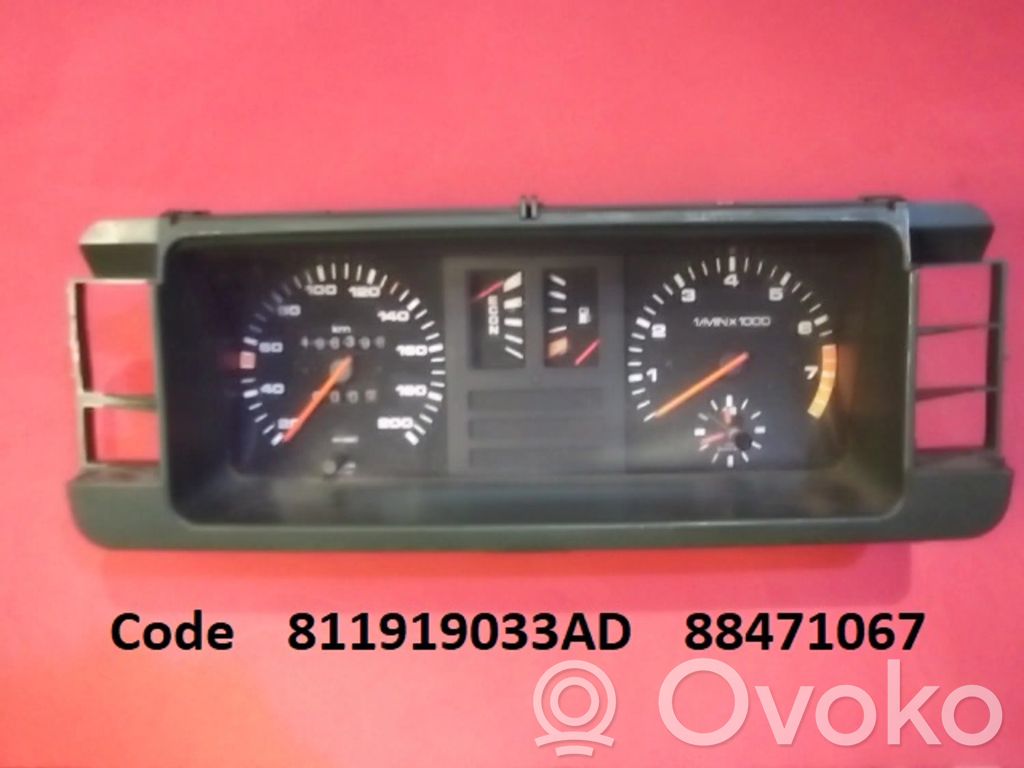 Audi 80 90 B2 Geschwindigkeitsmesser Cockpit 
