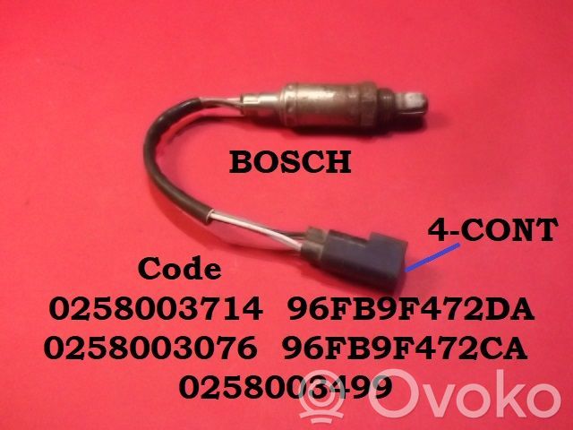 Sonda lambda   0258003714,96FB9F472DA,0258003076,0258003499,96FB9F472CA