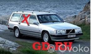 Volvo 960 Vetro del finestrino della portiera posteriore 