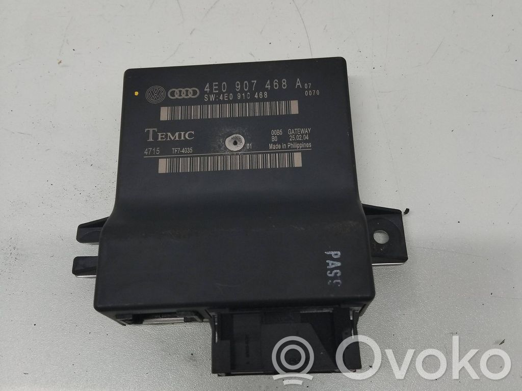 Audi A8 S8 D3 4E Mukavuusmoduuli 