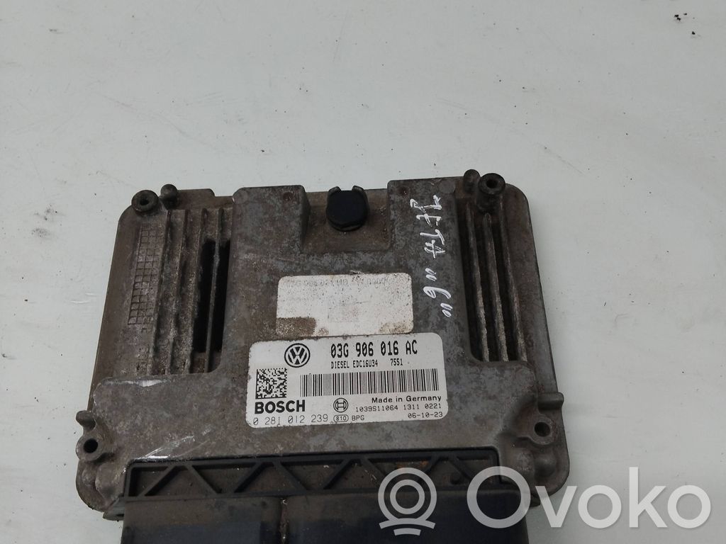Volkswagen Jetta V Engine control unit/module 