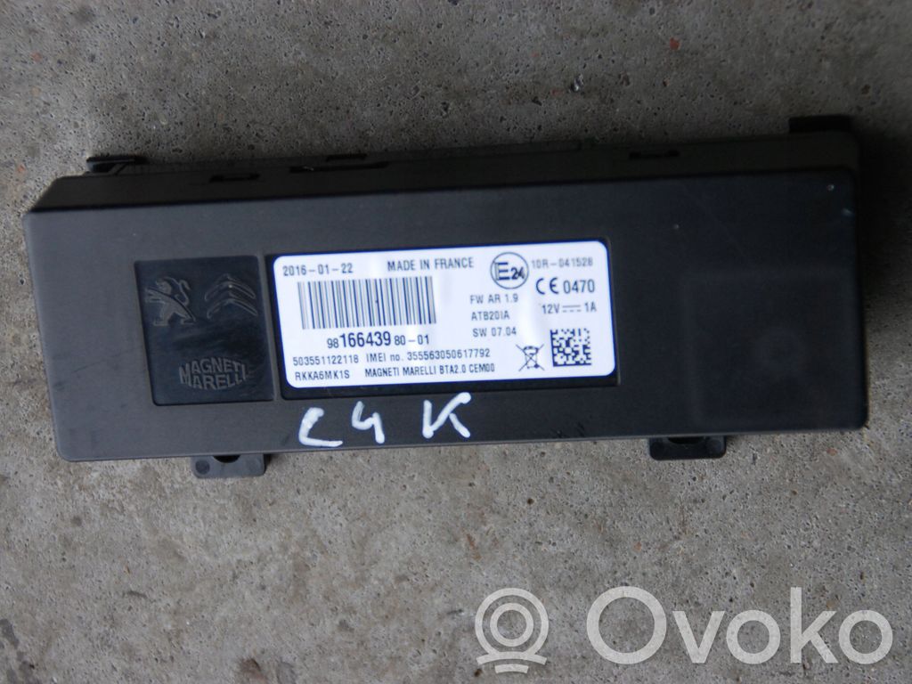 Citroen C4 Cactus Other control units/modules 