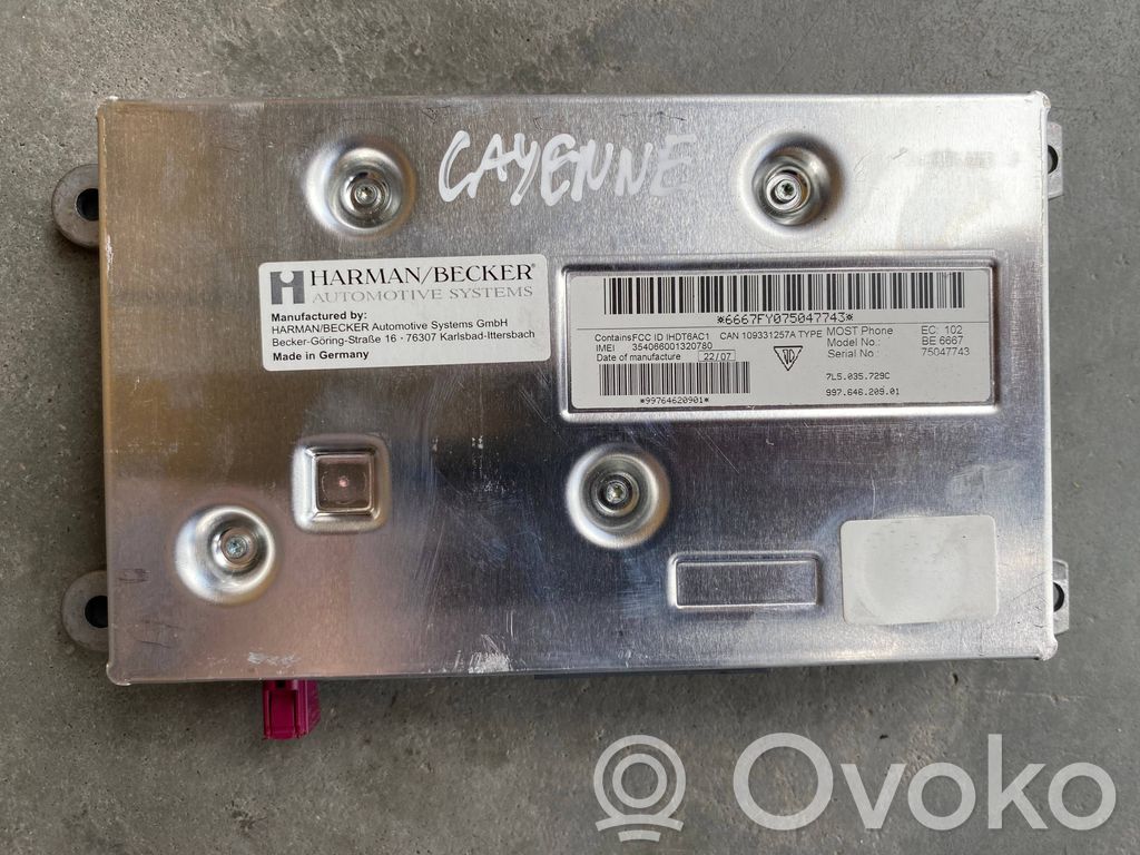 Porsche Cayenne (9PA) Steuergerät Autotelefon 