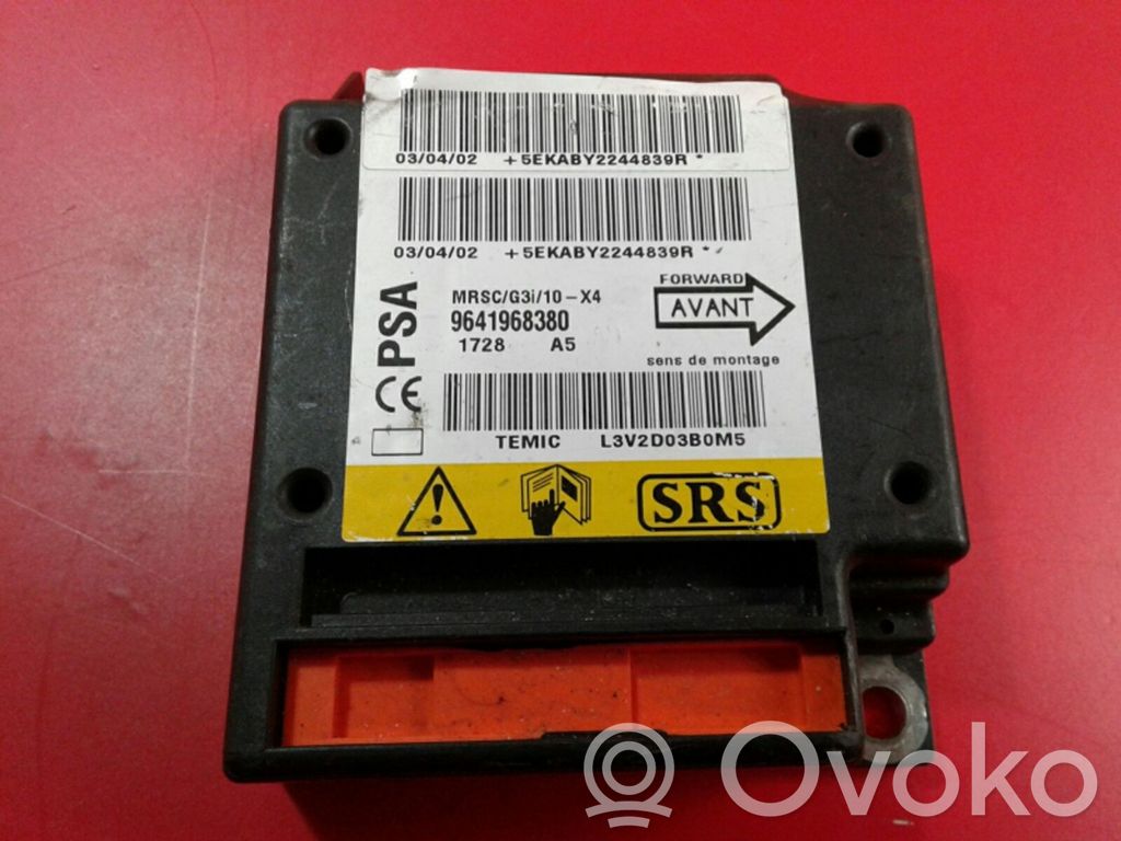Module de contrôle airbag   9641968380