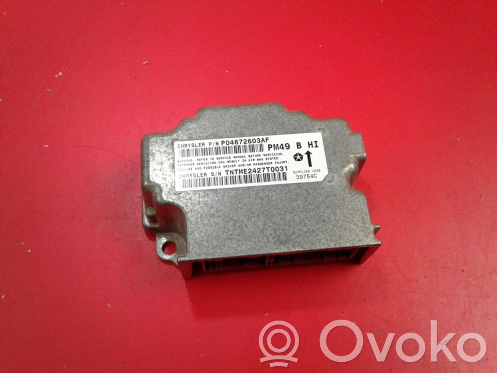 Dodge Caliber Turvatyynyn ohjainlaite/moduuli 