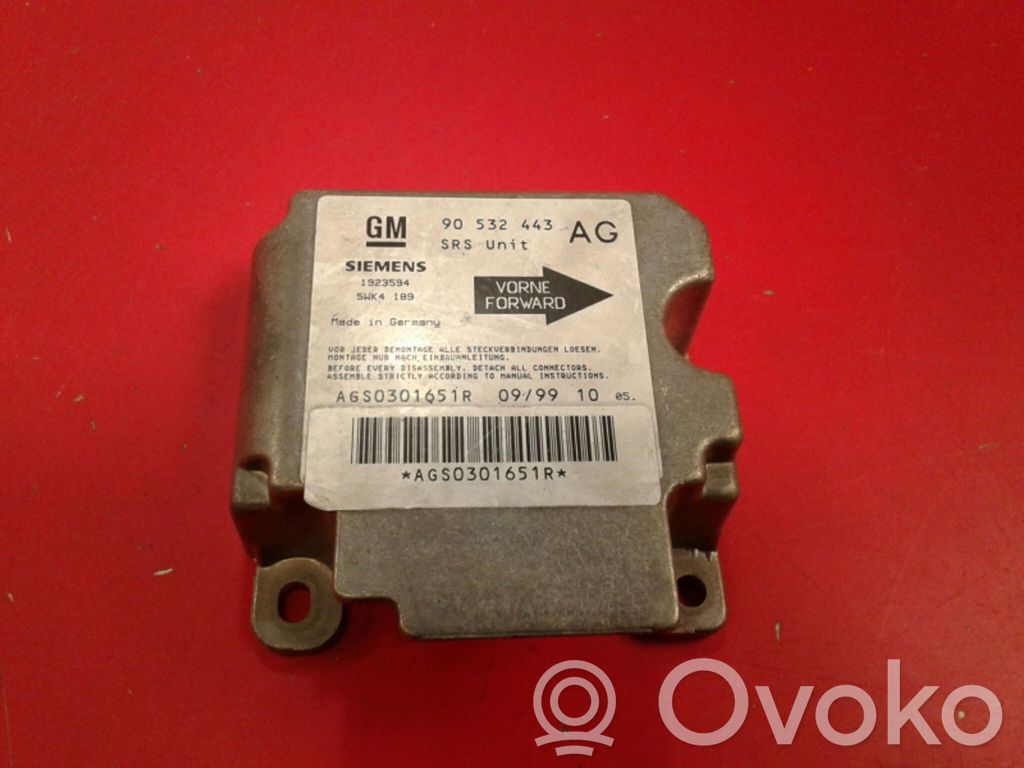 Unidad de control/módulo del Airbag   443,532,AG