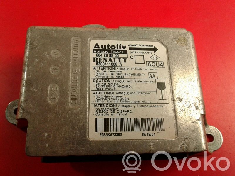 Renault Megane II Airbag control unit/module 