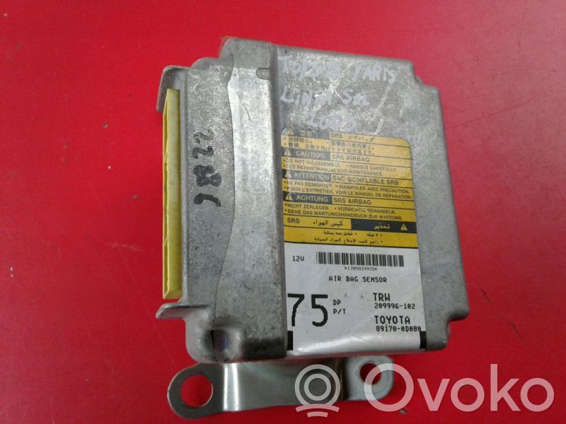 Toyota Yaris Module de contrôle airbag 