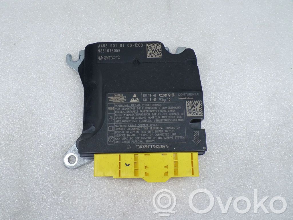 Smart ForFour II W453 Unitate/modul de comandă airbaguri 