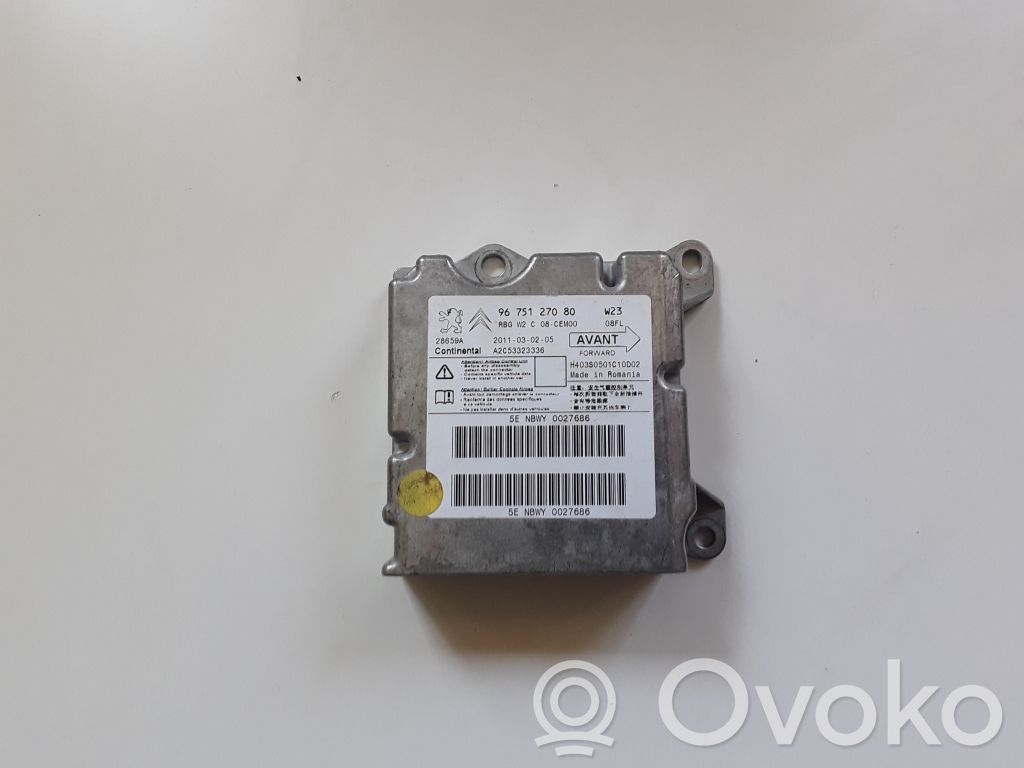 Peugeot 508 Airbag control unit/module 