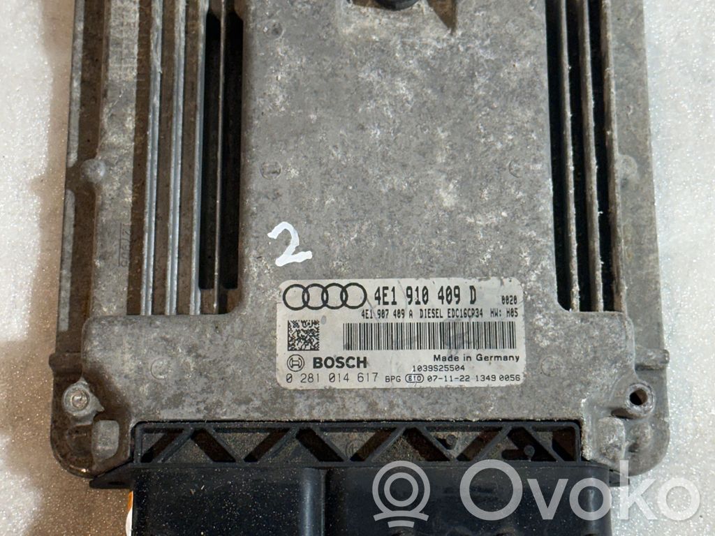 Audi A8 S8 D3 4E Engine control unit/module ECU 