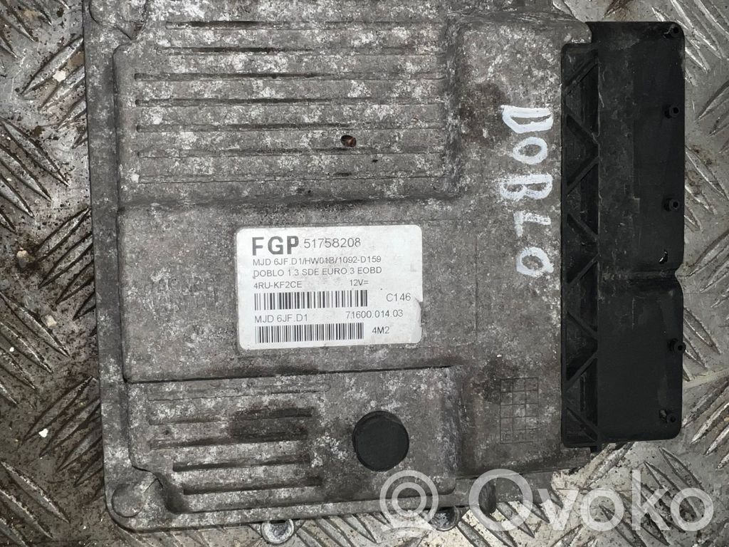 Engine control unit/module   51758208,7160001403,4RUKF2CE