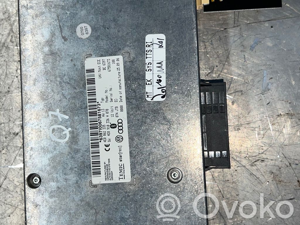 Module unité de contrôle Bluetooth   4E0862335,4E0910336H