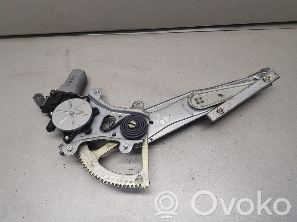 Front door window regulator with motor