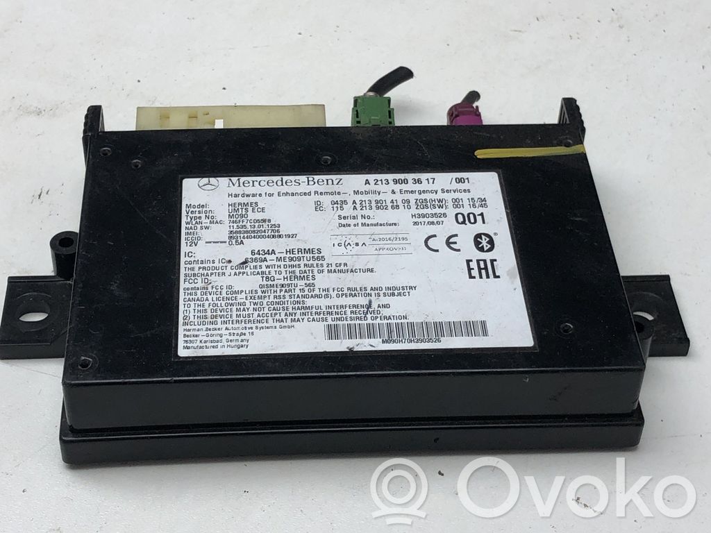 Mercedes-Benz E W212 Bluetooth control unit module 
