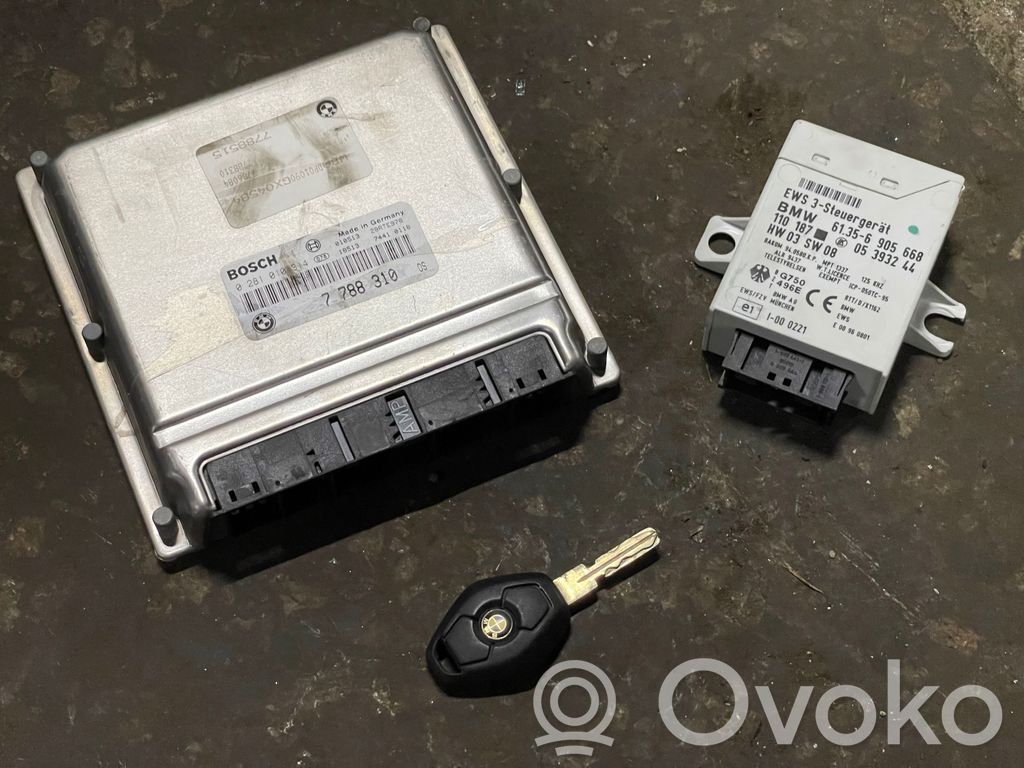 BMW 5 E39 Engine ECU kit and lock set 