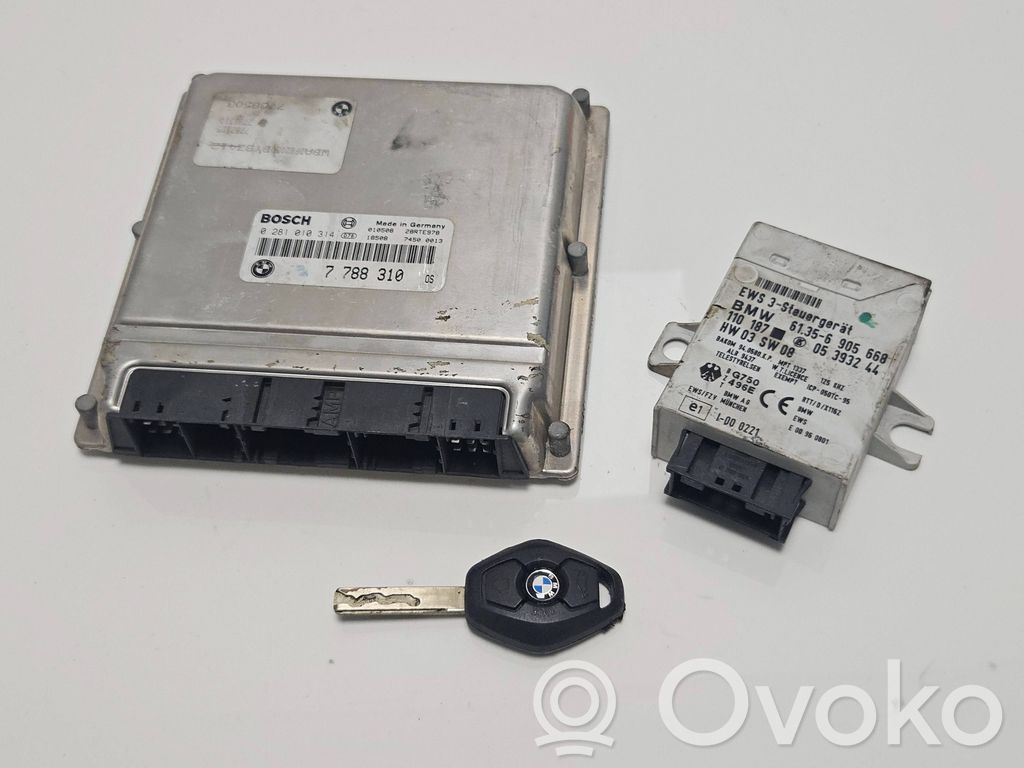 BMW 5 E39 Engine ECU kit and lock set 