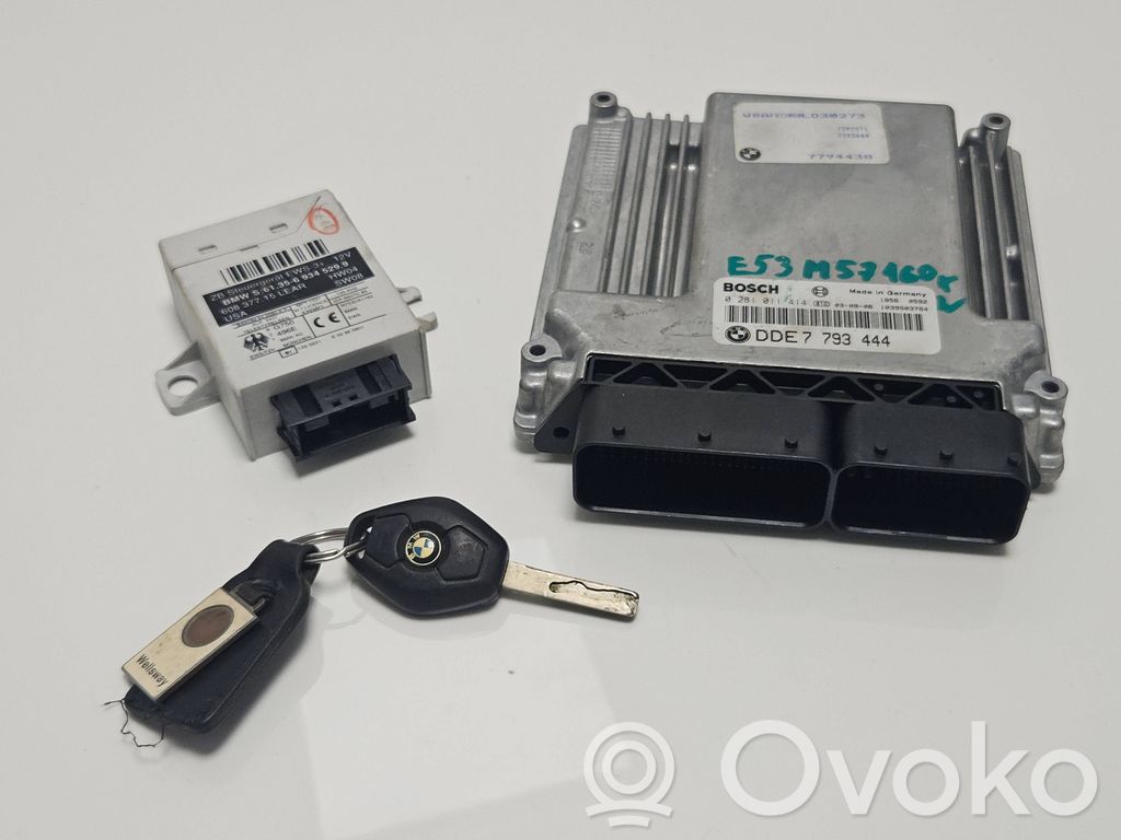 BMW X5 E53 Engine ECU kit and lock set 