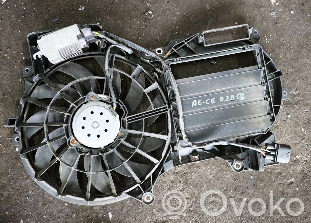 Audi A6 S6 C6 4F Ventilatore di raffreddamento elettrico del radiatore 