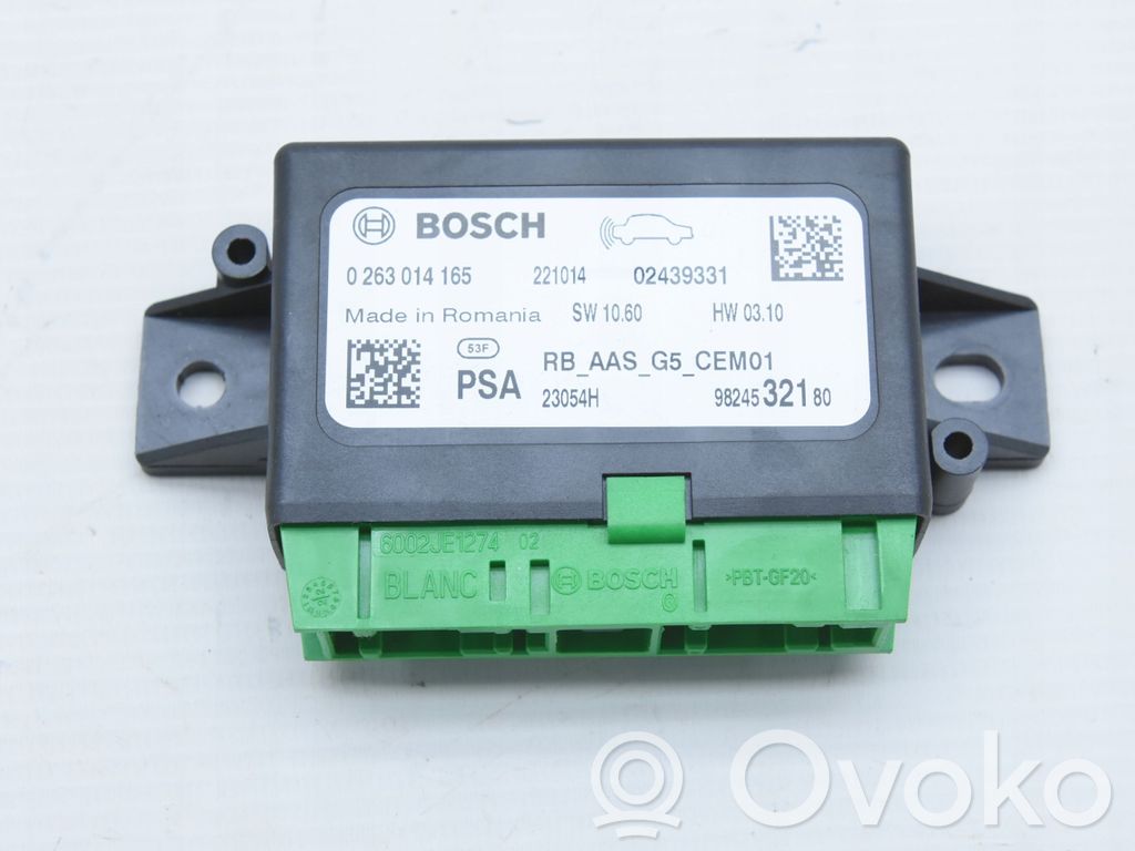 Sterownik / Moduł parkowania PDC   9824532180,1499CCM,9824532180ORG,DV5RU