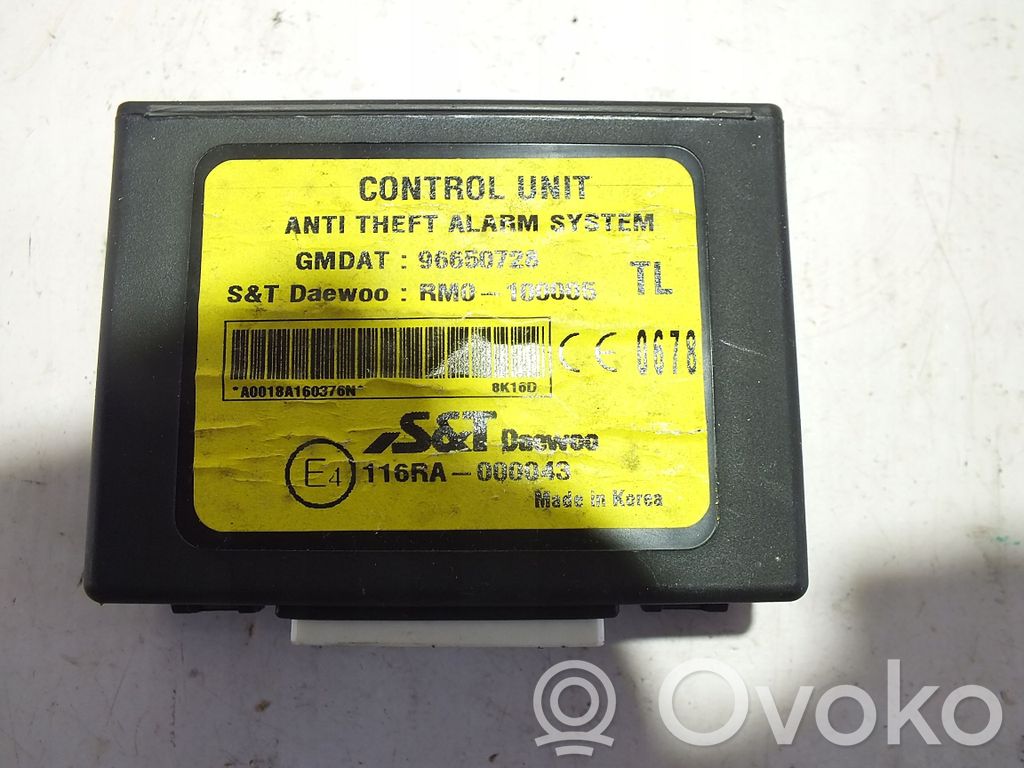 Chevrolet Aveo Unidad de control/módulo de alarma 