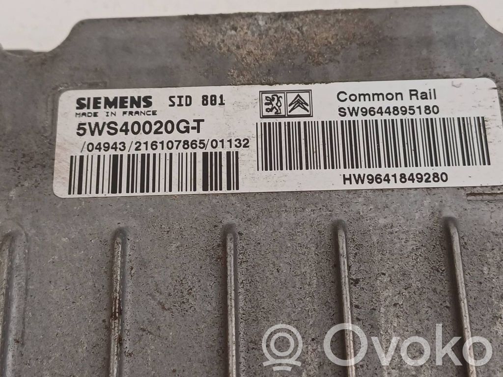 Peugeot 307 Engine control unit/module 