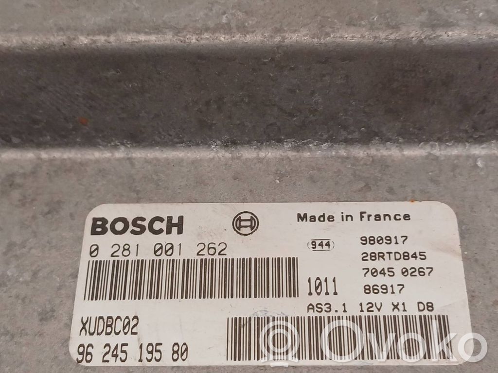 Engine control unit/module   9624519580,0281001262