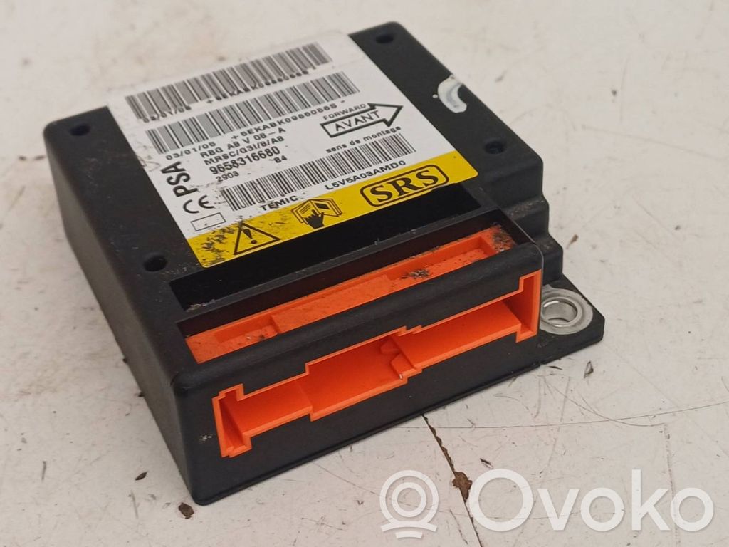 Airbag control unit/module   9658316680,L5V5A03MMD0