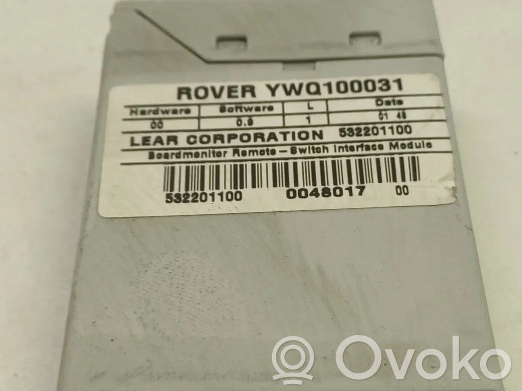 Rover 75 Other control units/modules 