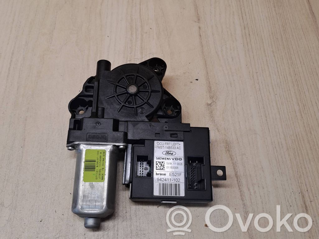Ford C-MAX I Front door window regulator motor 