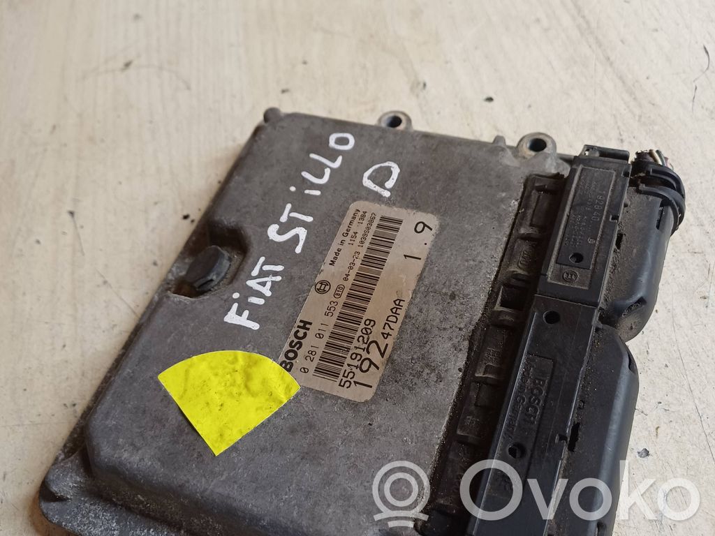 Fiat Stilo Engine control unit/module 