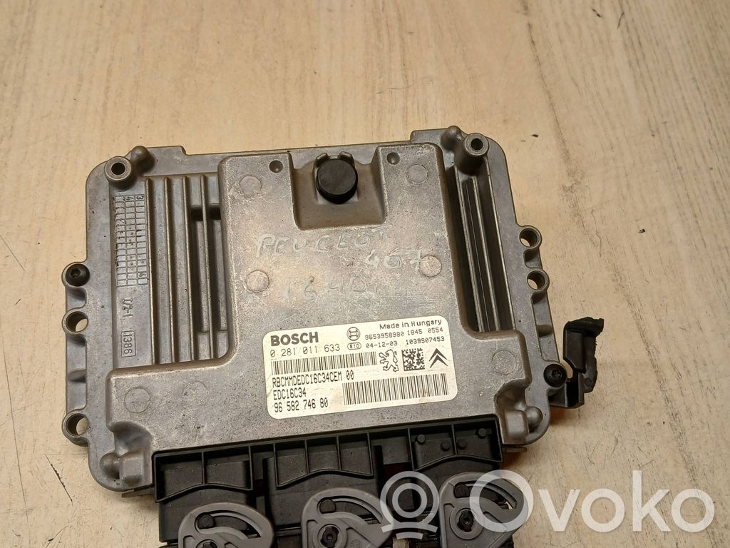 Peugeot 407 Engine control unit/module 