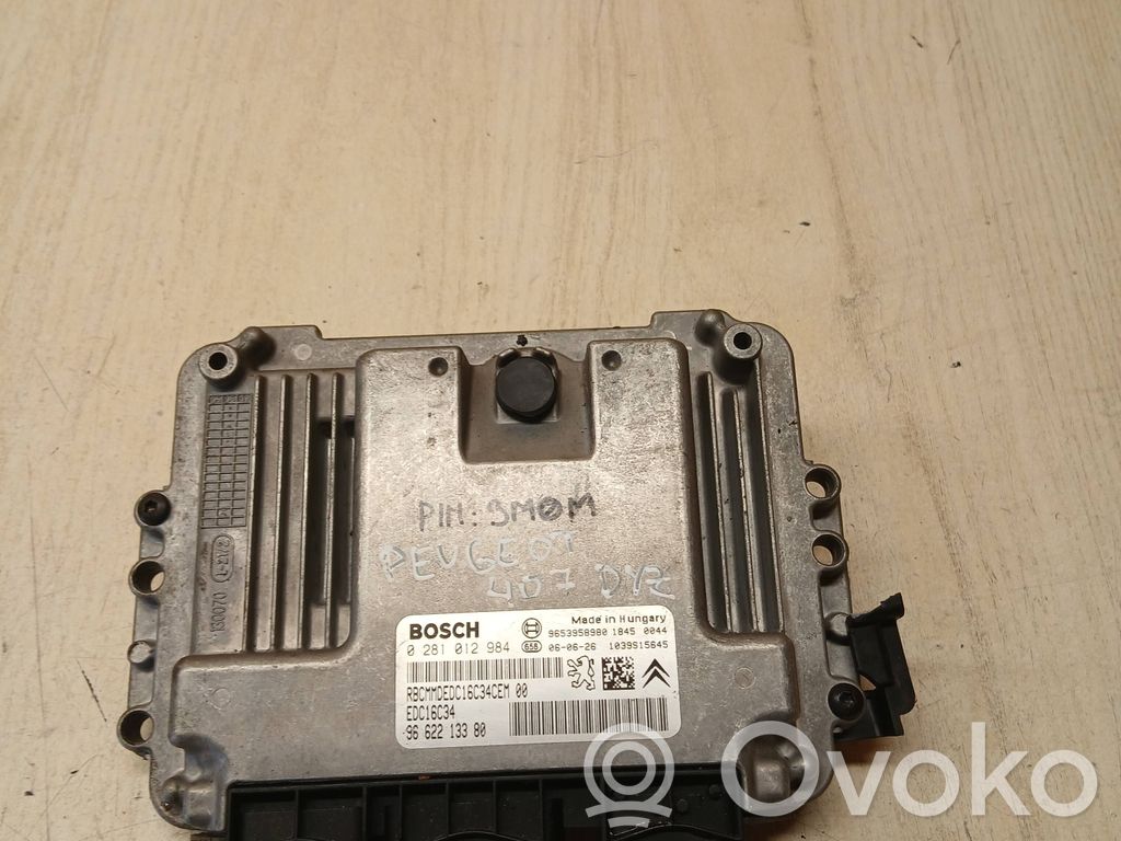 Peugeot 407 Engine control unit/module 