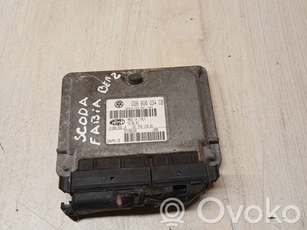 Skoda Fabia Mk1 (6Y) Engine control unit/module 