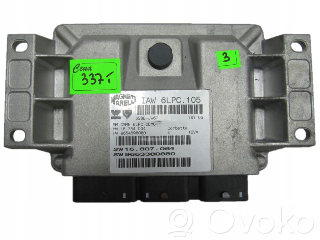 Engine control unit/module   9654596080
