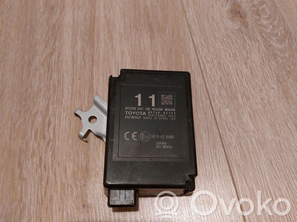 Toyota Auris E180 Tire pressure control unit 